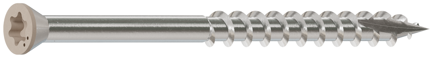 Simpson Strong-Tie S07225FTBGR03 Trim-Head Screw, 6-Lobe Drive — #7 x 2-1/4 in. T15 Type 305, Gray 03 (1750-Qty)
