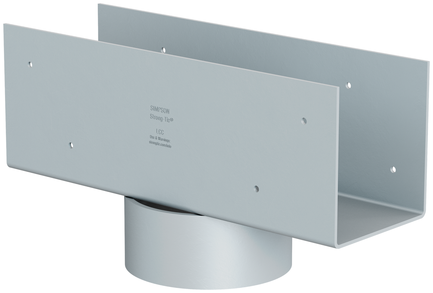 Simpson Strong-Tie LCC3.5-4 LCC 3-5/8 in. Column Cap for 4 in. Outside Diameter Lally Column