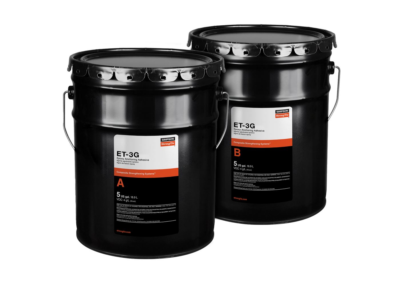 Simpson Strong-Tie ET3G10KT ET-3G™ 10 gal. Epoxy Adhesive Kit (Pack of 18)