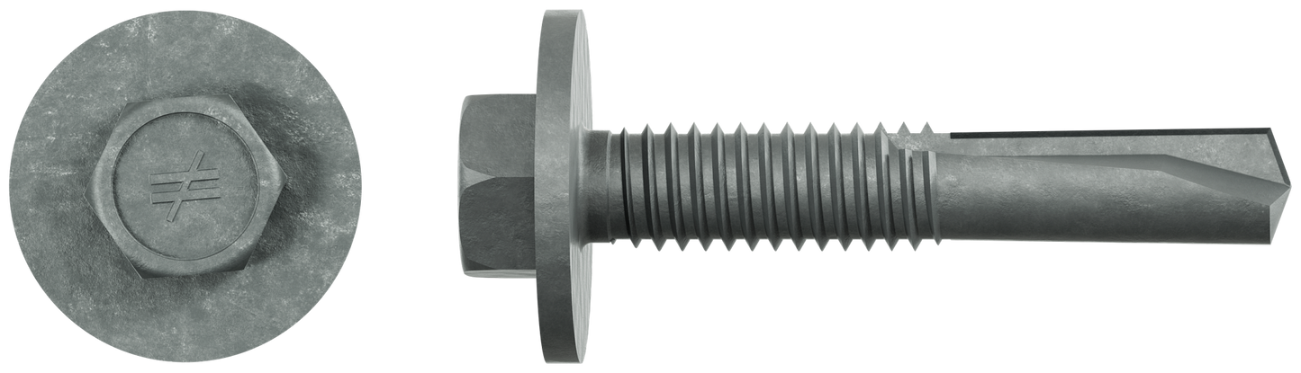 Simpson Strong-Tie XLQ114T1224 Strong-Drive® XL LARGE-HEAD METAL Screw (Collated) — #12 x 1-1/4 in. 5/16 Hex (1000-Qty) (Pack of 84)
