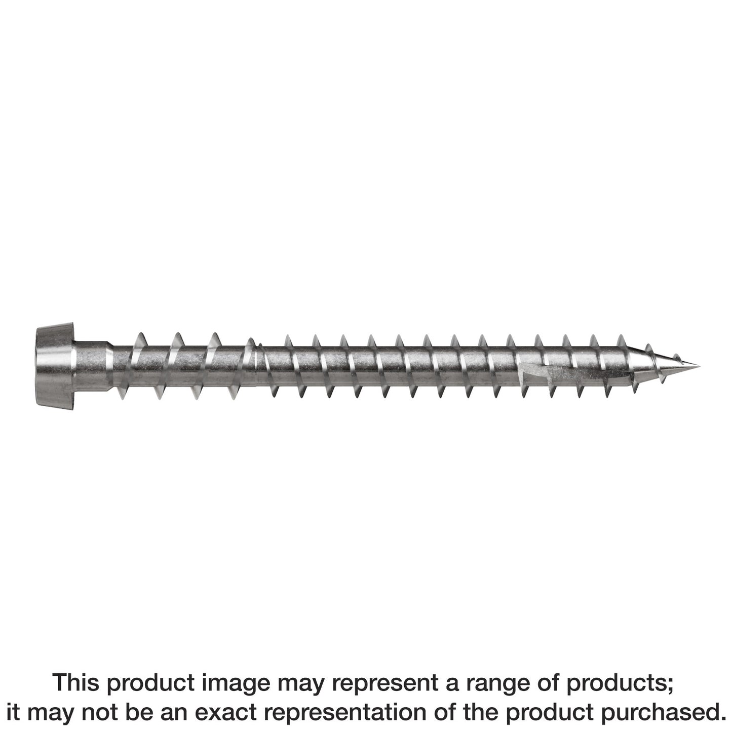 Simpson Strong-Tie DCU2C316 Deck-Drive™ DCU COMPOSITE Screw — #10 x 2 in. T20, Type 316 (70-Qty) (Pack of 600)