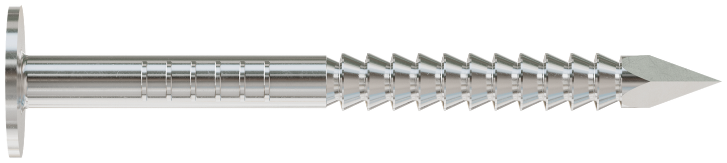 Simpson Strong-Tie S510ARN5 Roofing Nail, Annular Ring Shank — 1-3/4-in. x .131-in. Type 304 Stainless Steel (5 lb.) (Pack of 6)