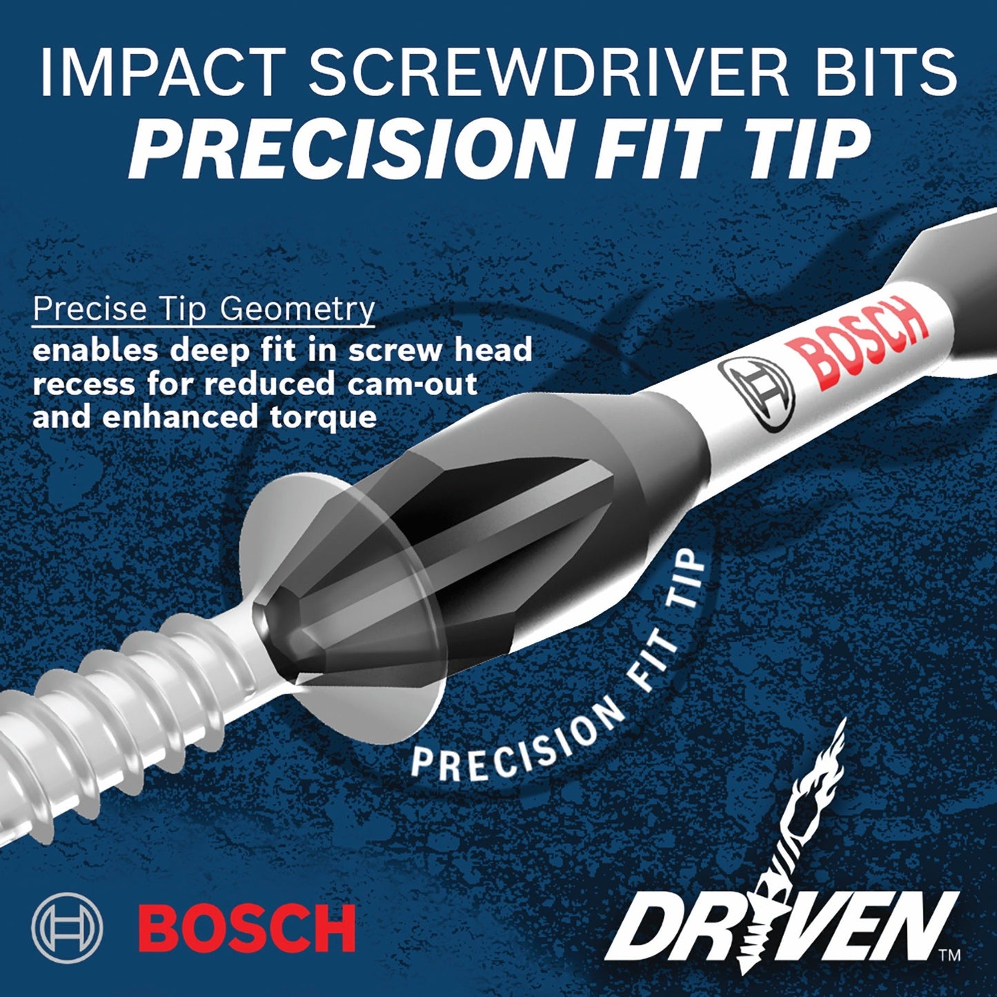 BOSCH DDMSD20 20 pc. Driven Impact Screwdriving and Drilling Custom Case Set