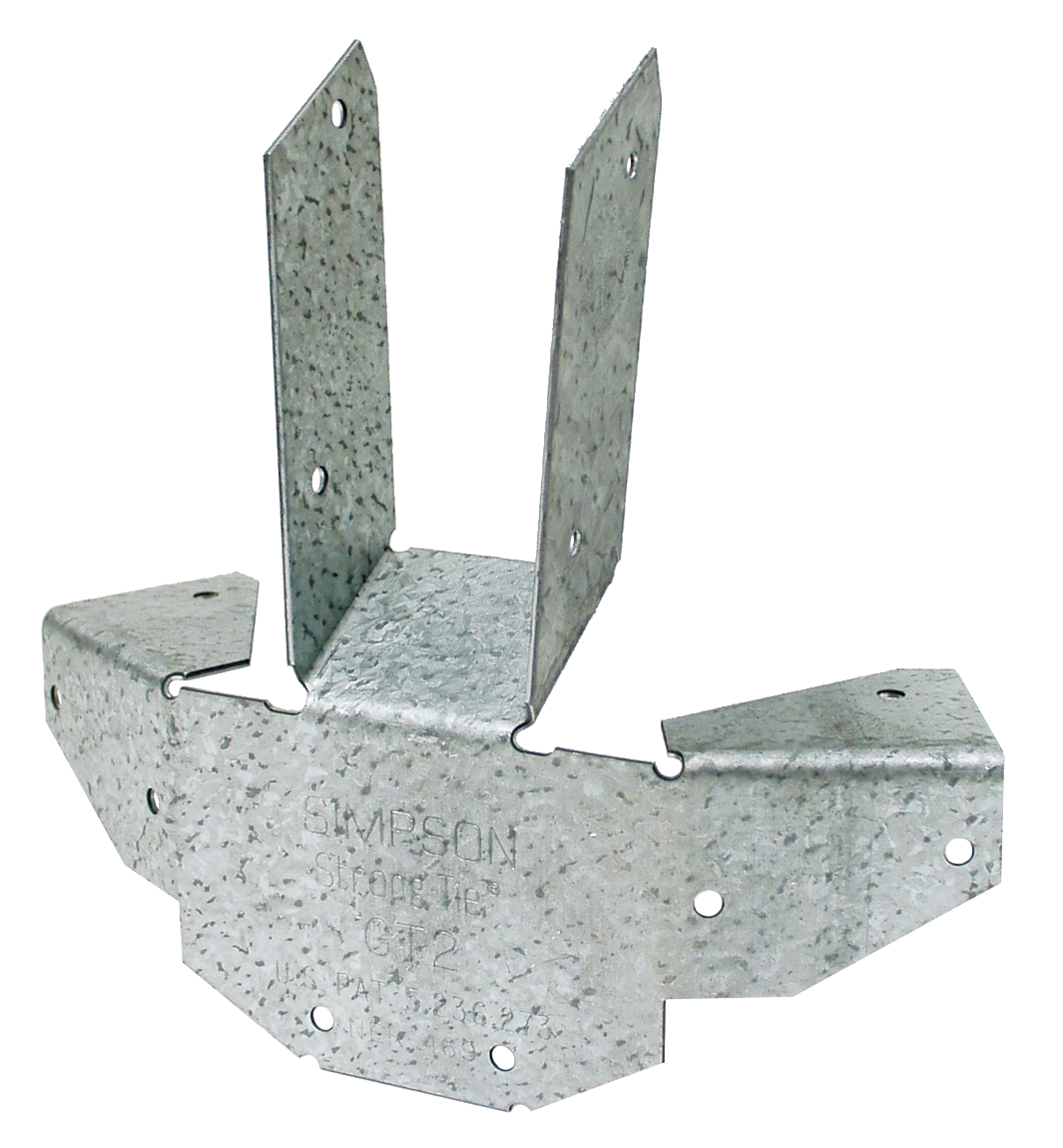 Simpson Strong-Tie GT2Z GT ZMAX® Galvanized 16-Gauge Gazebo Tie for 6-2x Rafters and Top Plate to Post