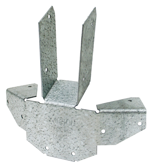 Simpson Strong-Tie GT2Z GT ZMAX® Galvanized 16-Gauge Gazebo Tie for 6-2x Rafters and Top Plate to Post (Pack of 960)