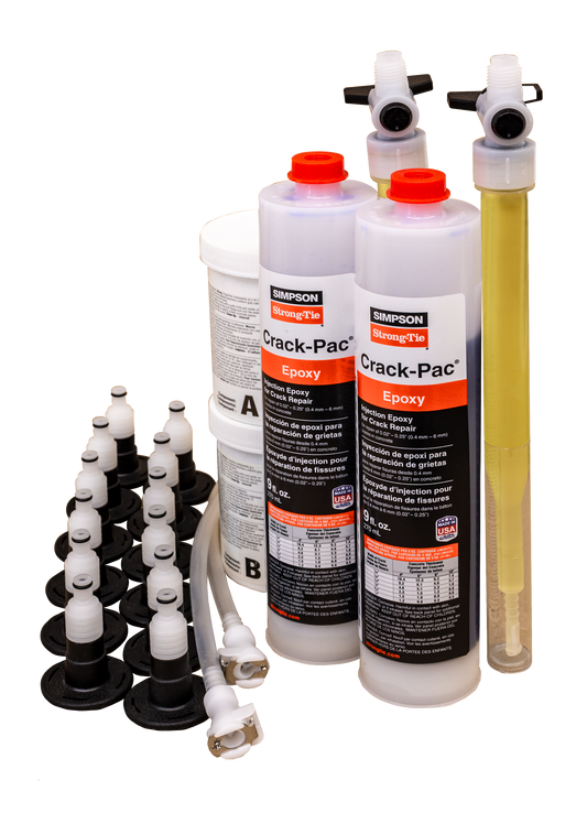 Simpson Strong-Tie ETIPAC2G10KT Crack-Pac® 9-oz. Injection Epoxy Kit (2 Cartridges) (Pack of 150)