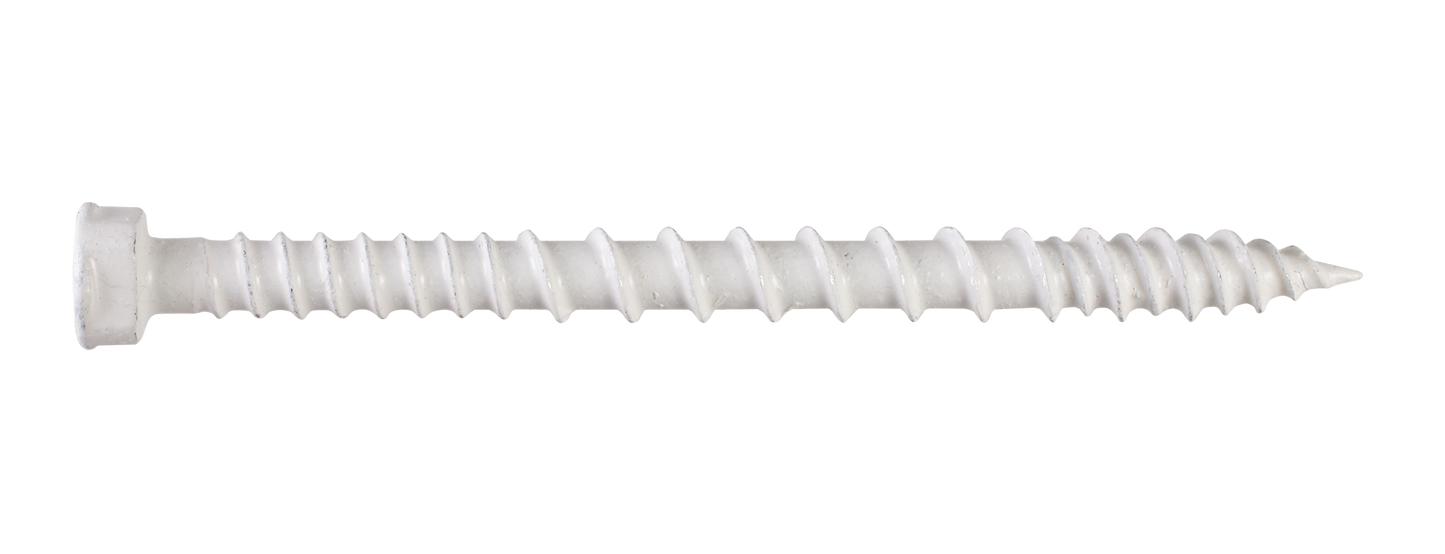 Simpson Strong-Tie TSV214R70WH01 PVC Trim-Board Screw — #8 x 2-1/4 in. T-20 6-Lobe, Exterior-Grade Coating, White (70-Qty)