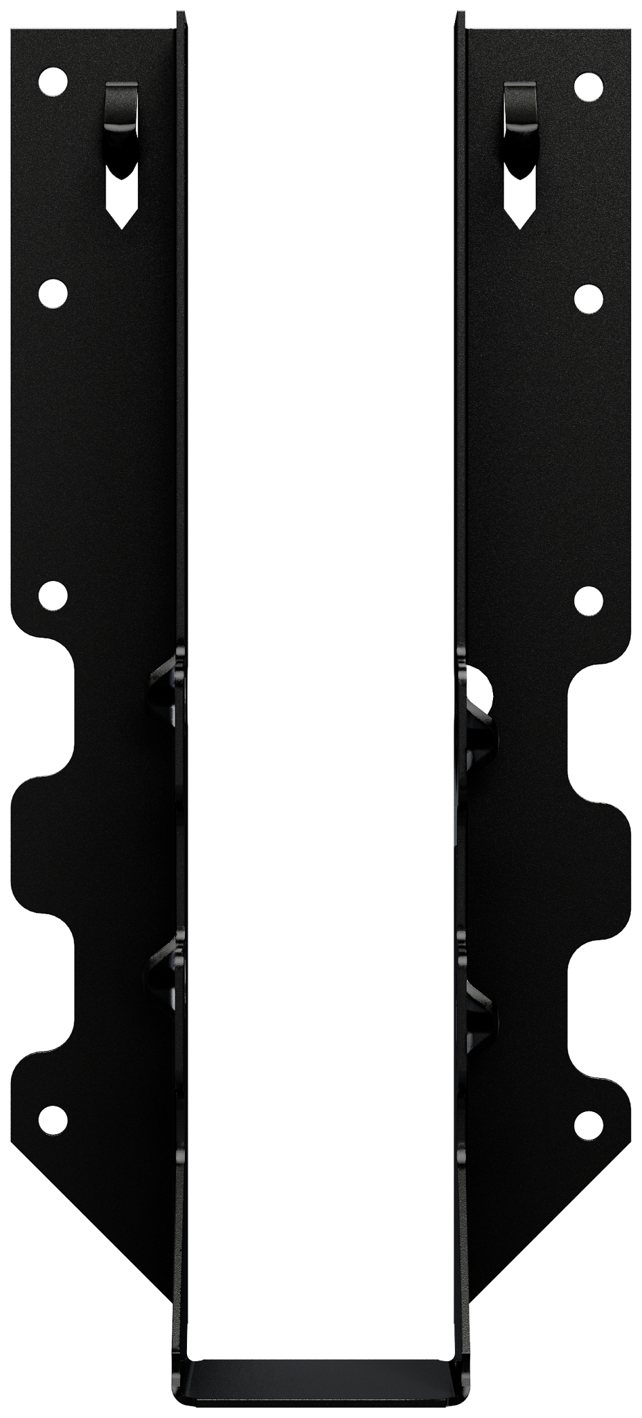 Simpson Strong-Tie LUS210PC Outdoor Accents® LUSPC ZMAX®, Black Powder-Coated Face-Mount Joist Hanger for 2x10 (Pack of 12)