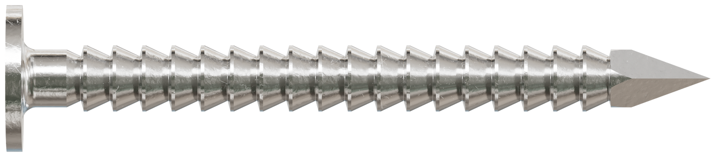 Simpson Strong-Tie S2HACN1 Common Nail, Annular Ring Shank — 1-in. x .083-in. Type 304 Stainless Steel (1 lb.) (Pack of 10)