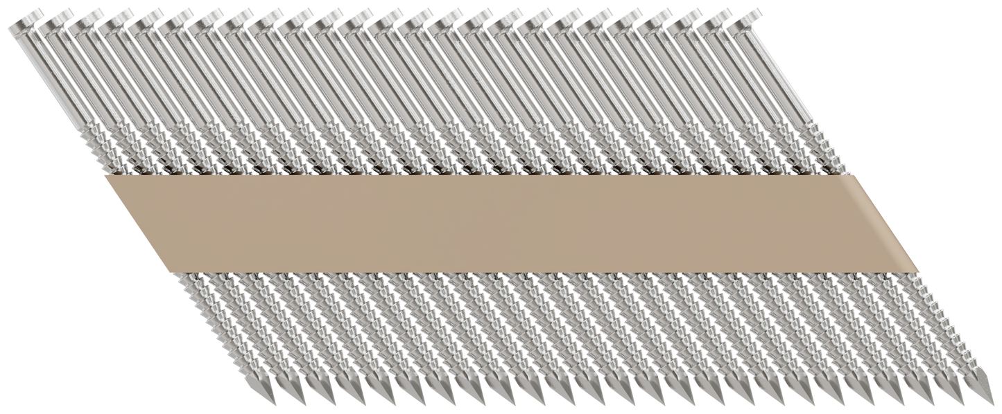 Simpson Strong-Tie T12A237T31 31°–34° Paper Tape, Clipped Head, Ring-Shank Nail — 2-3/8 in. Type 316 (1000-Qty) (Pack of 6)