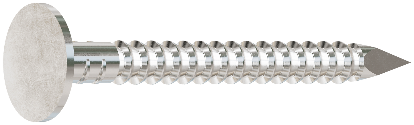 Simpson Strong-Tie T410ARNB Roofing Nail, Annular Ring Shank — 1-1/2-in. x .131-in. Type 316 Stainless Steel (25 lb.) (Pack of 64)