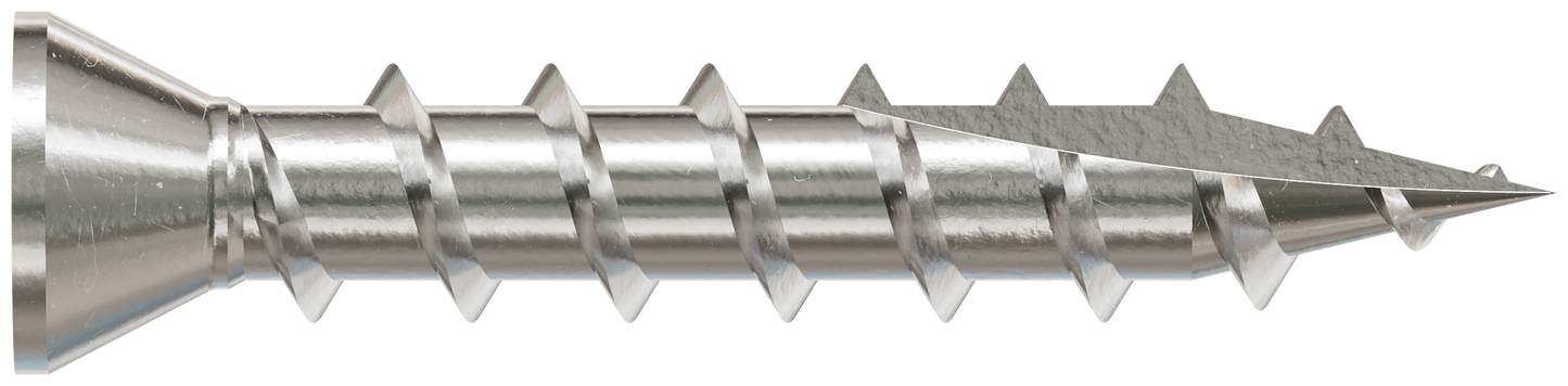 Simpson Strong-Tie S07C100FBP Trim-Head Screw, Square Drive — #7 x 1 in. #1 SQ, Type 305 (200-Qty) (Pack of 5)