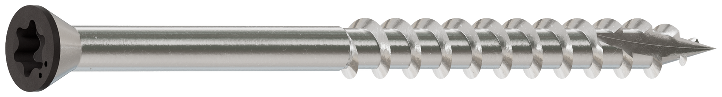 Simpson Strong-Tie S07225FTBGR04 Trim-Head Screw, 6-Lobe Drive — #7 x 2-1/4 in. T-15 Type 305, Gray 04 (1750-Qty) (Pack of 150)