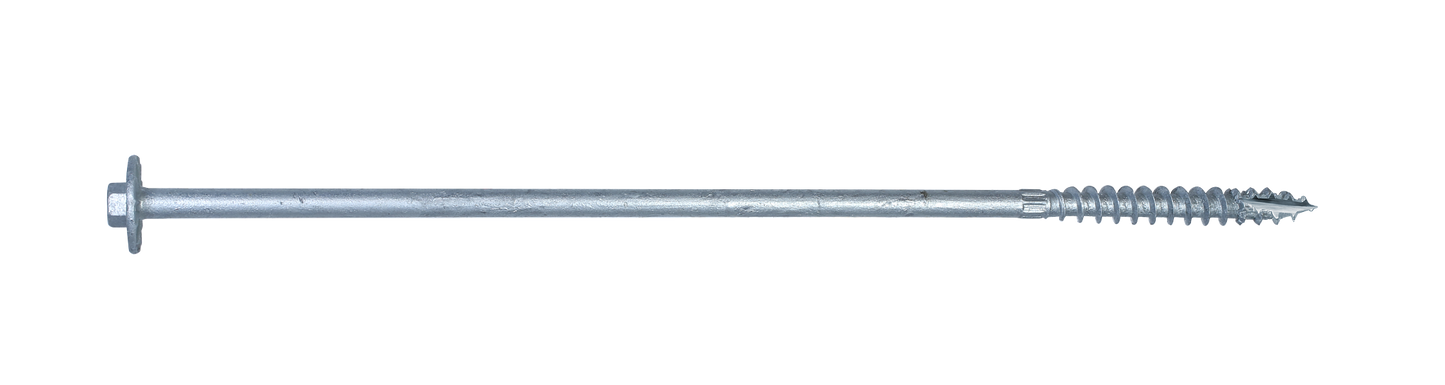 Simpson Strong-Tie SDWH271200GMB Strong-Drive® SDWH™ TIMBER-HEX HDG Screw — 0.276 in. x 12 in. 3/8 Hex (150-Qty)