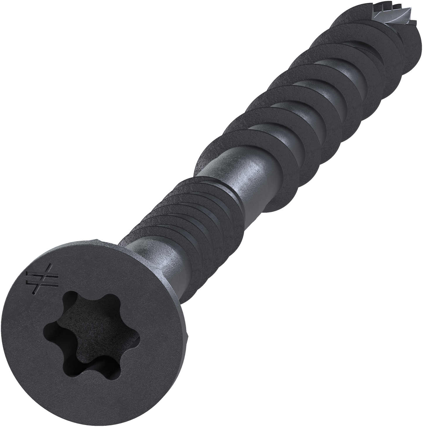 Simpson Strong-Tie DSVBK212R240 Deck-Drive™ DSV WOOD Screw — #10 x 2-1/2 in. T25, Flat Head, Quik Guard®, Black (240-Qty) (Pack of 3)