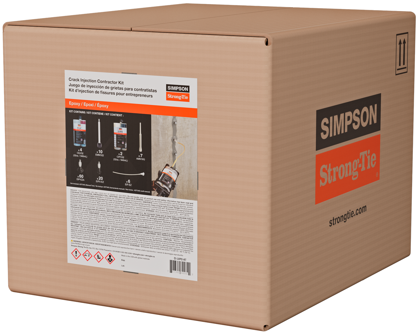 Simpson Strong-Tie CI-LVPO-KT Crack Injection Contractor Kit