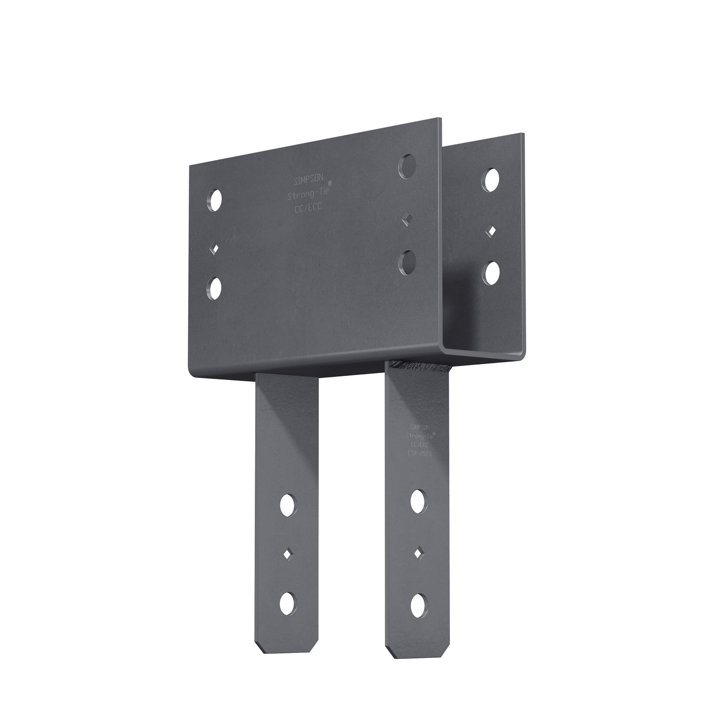 Simpson Strong-Tie CC3 1/4-6 CC Column Cap for 3-1/8 in. Beam, 6x Post (Pack of 4)