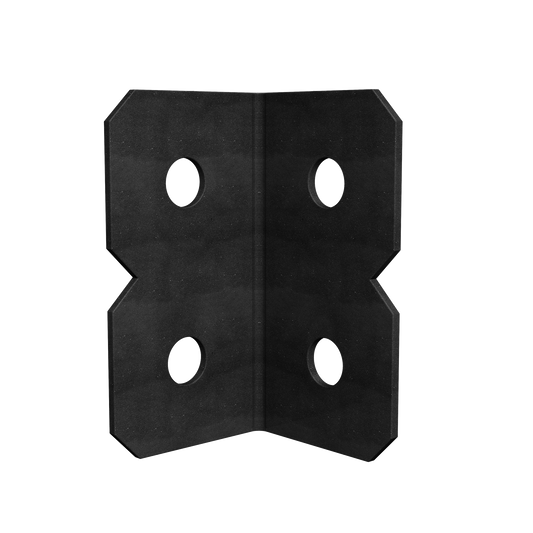 Simpson Strong-Tie OHA33 OHA 3-1/8 in. x 3 in. Black Powder-Coated Ornamental Heavy Angle