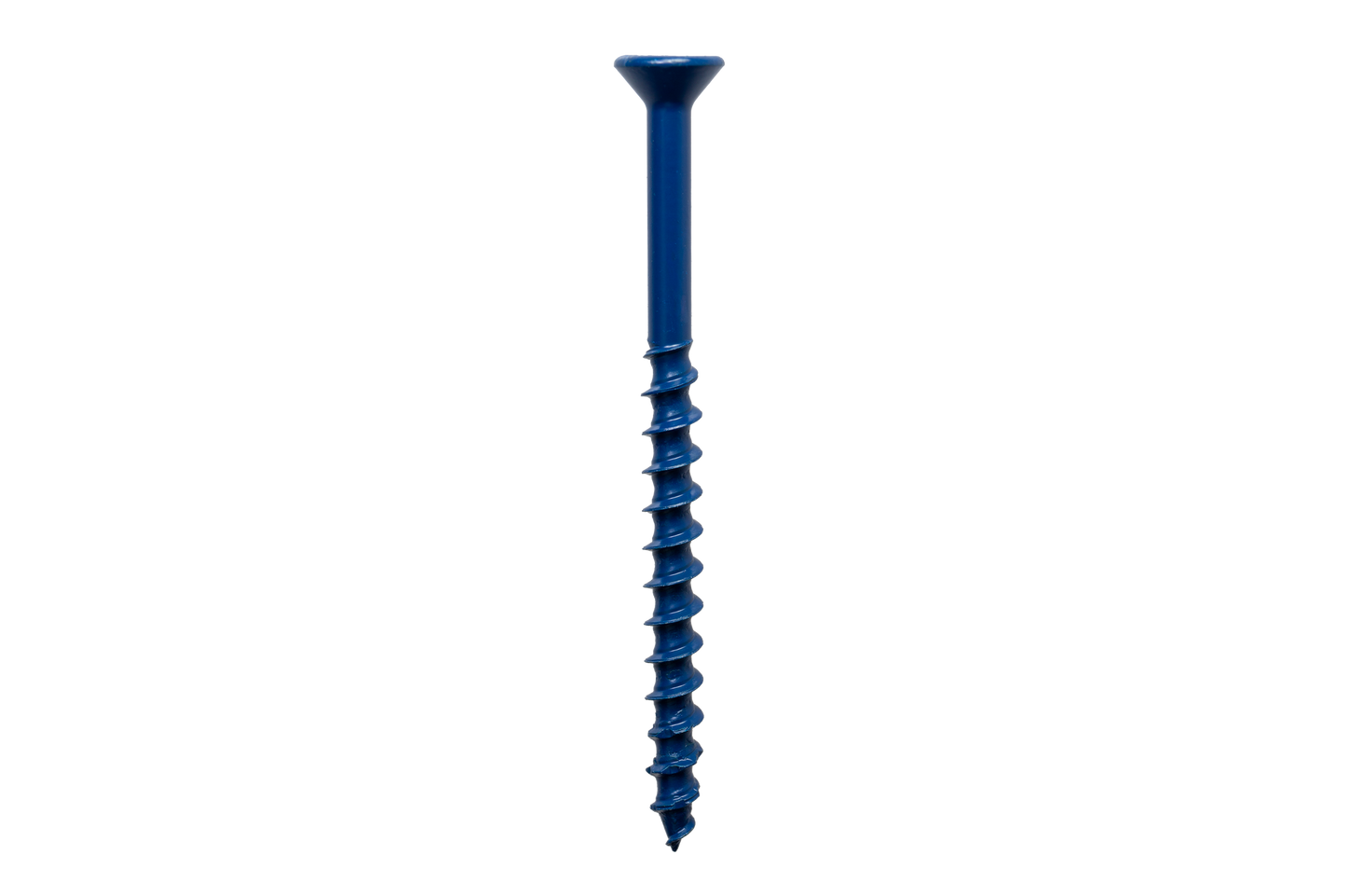Simpson Strong-Tie TNT18114TFC8 Titen Turbo™ — 3/16 in. x 1-1/4 in. 6-Lobe Flat-Head Concrete and Masonry Screw, Blue (8-Qty) (Pack of 5520)