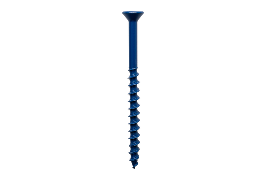 Simpson Strong-Tie TNT18134TFC8 Titen Turbo™ — 3/16 in. x 1-3/4 in. 6-Lobe Flat-Head Concrete and Masonry Screw, Blue (8-Qty) (Pack of 5)