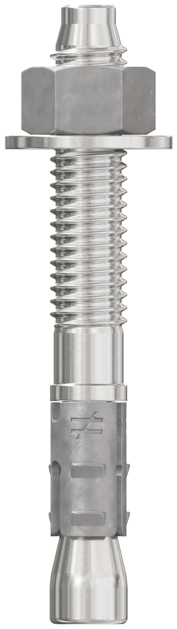 Simpson Strong-Tie STB2-37300S4F50 Strong-Bolt® 2 — 3/8 in. x 3 in. Type 304 Stainless-Steel Wedge Anchor, Fully Assembled (50-Qty)