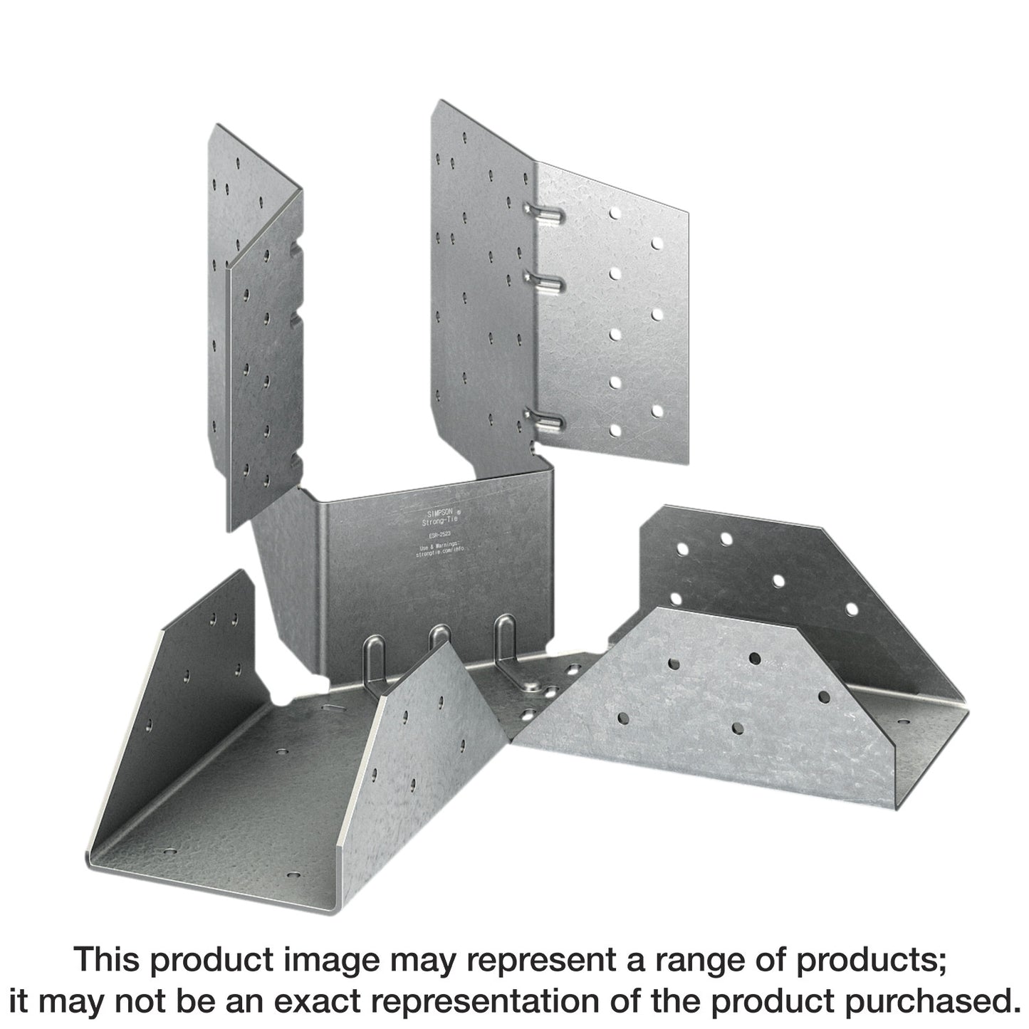 Simpson Strong-Tie HHRC44 HHRC® Galvanized Hip-Ridge Connector for 4x Ridge, 4x Hip (Pack of 5)