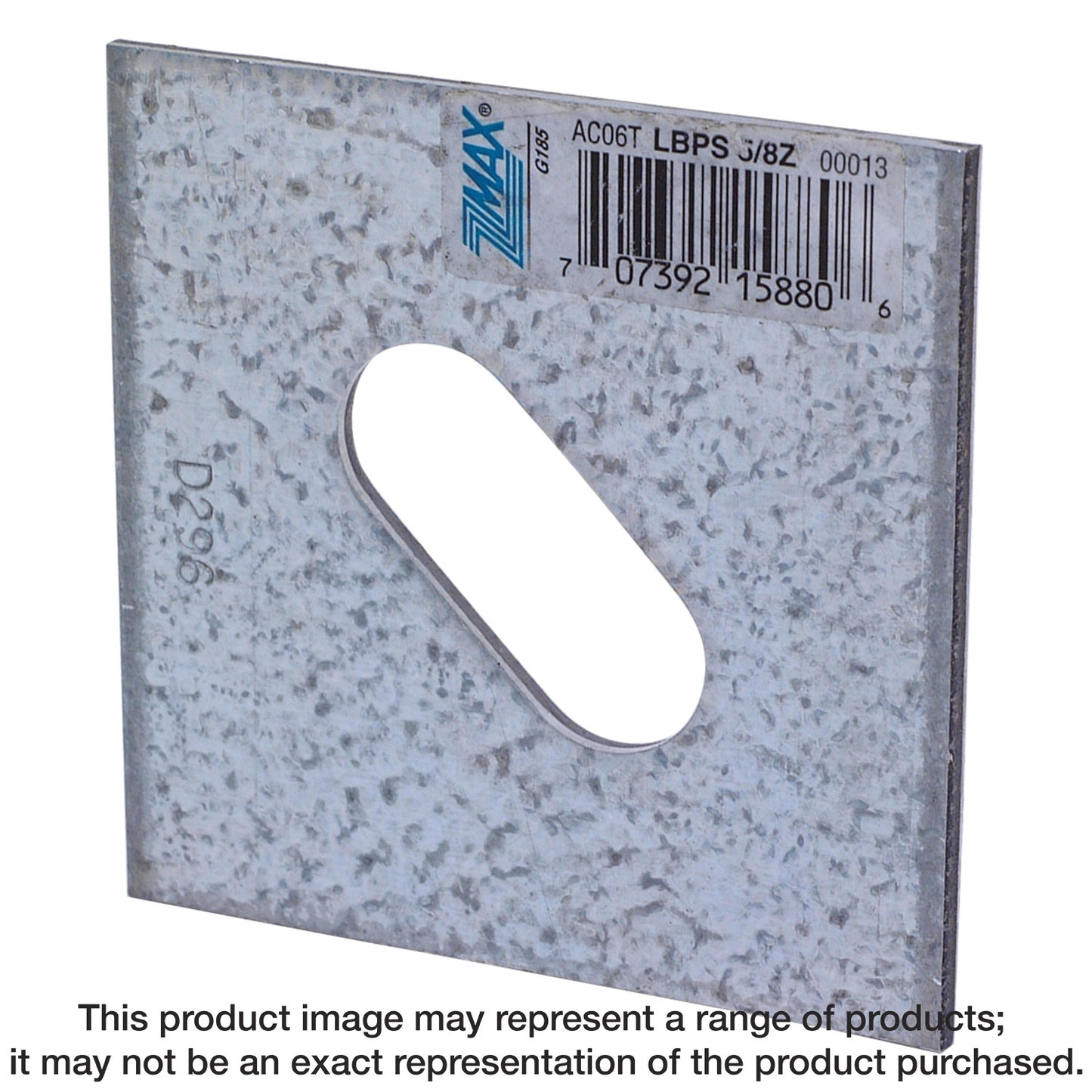 Simpson Strong-Tie LBPS 5/8Z LBPS 3 in. x 3 in. ZMAX® Galvanized Slotted Bearing Plate with 5/8 in. Bolt Dia. (Pack of 3000)