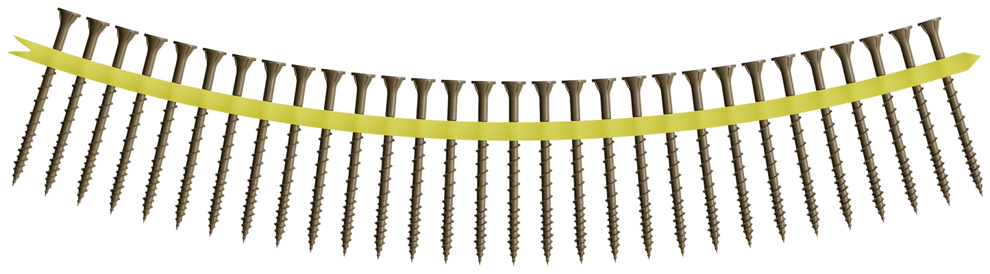 Simpson Strong-Tie WSVF212S Strong-Drive® WSVF SUBFLOOR Screw (Collated) — #9 x 2-1/2 in. T25, Gray (1500-Qty)