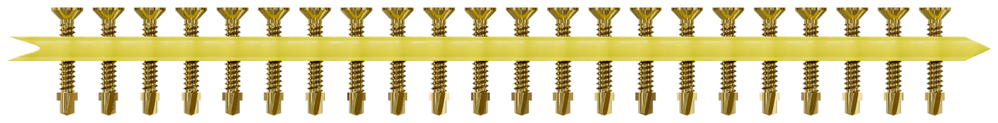 Simpson Strong-Tie TB1440S Strong-Drive® TB WOOD-TO-STEEL Screw (Collated) — #14 x 1-9/16 in. Yellow Zinc (1000-Qty) (Pack of 100)