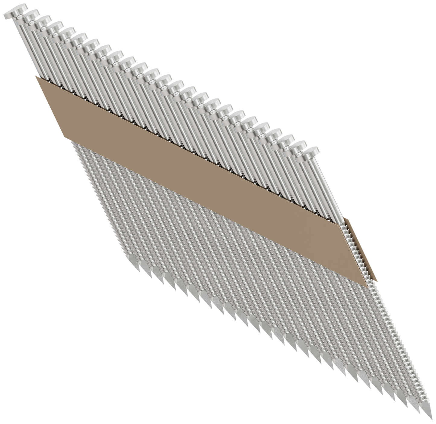 Simpson Strong-Tie S10A325T31 31°–34° Paper Tape, Clipped Head, Ring-Shank Nail — 3-1/4 in. Type 304 (1000-Qty)