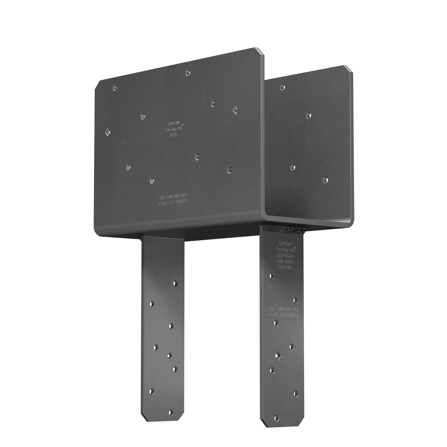 Simpson Strong-Tie CCQ5-8SDS2.5 CCQ™ Column Cap for 5-1/8 in. Beam, 8x Post with Strong-Drive® SDS Screws