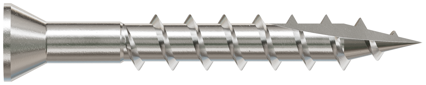 Simpson Strong-Tie S07125FB1 Trim-Head Screw, Square Drive — #7 x 1-1/4 in. #1 SQ, Type 305 (1 lb.)