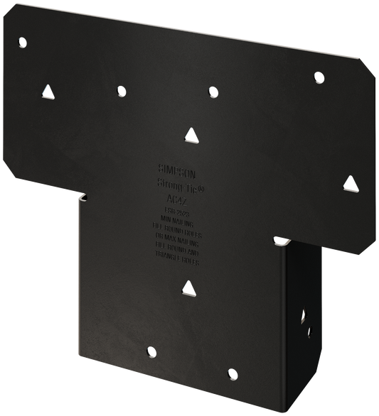 Simpson Strong-Tie AC4PC Outdoor Accents® ACPC ZMAX®, Black Powder-Coated Adjustable Post Cap for 4x