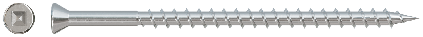 Simpson Strong-Tie SSDTH3S Trim-Head Screw — Sharp Point (Collated) — #7 x 3 in. #2 SQ Type 305 (1000-Qty) (Pack of 100)