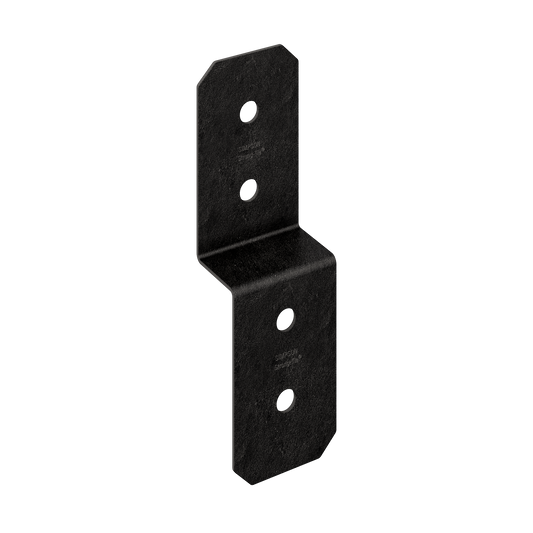 Simpson Strong-Tie APVDJT1.75-4 Outdoor Accents® Avant Collection™ 3-in. ZMAX®, Black Powder-Coated Deck Joist Tie for 1-3/4-in. Wood