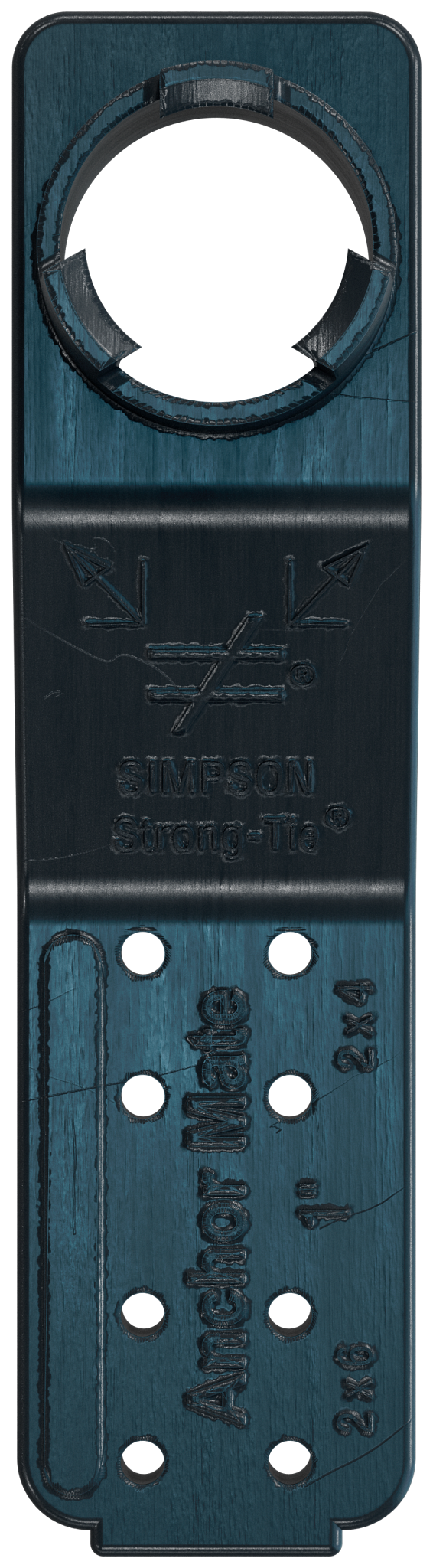 Simpson Strong-Tie AM 1 AnchorMate® 1-in. Dia. Anchor Bolt Holder — Black (100-Qty)