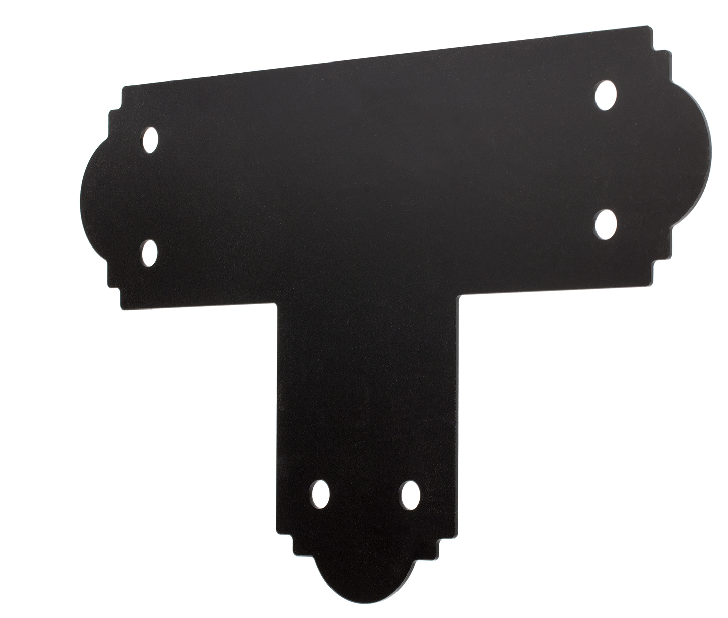 Simpson Strong-Tie APT6 Outdoor Accents® Mission Collection® ZMAX®, Black Powder-Coated T Strap for 6x6