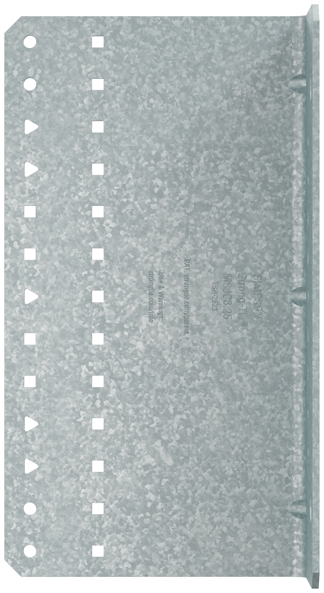 Simpson Strong-Tie MSJC8.25-R15 MSJC 2 in. x 4-1/2 in. x 8-1/4 in. 12-Gauge Galvanized Steel-Joist Connector (15-Qty) (Pack of 36)