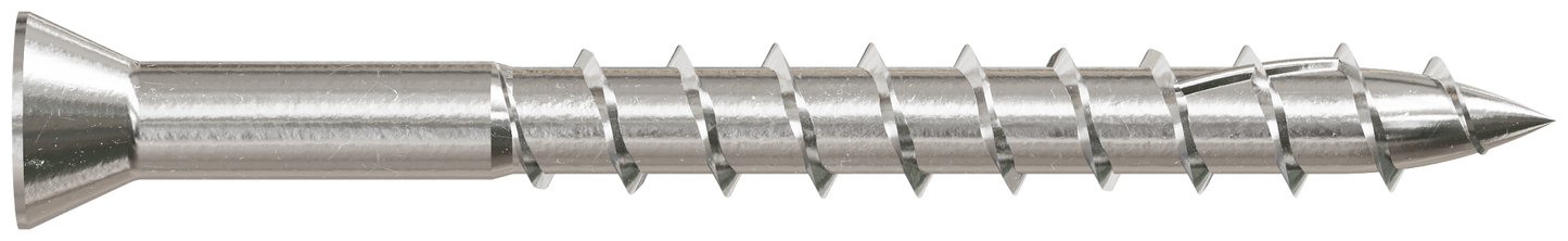 Simpson Strong-Tie T07162WP5 Deck-Drive™ DWP WOOD SS Screw — #7 x 1-5/8 in. T15, Trim Head, Type 316 (5 lb.) (Pack of 300)