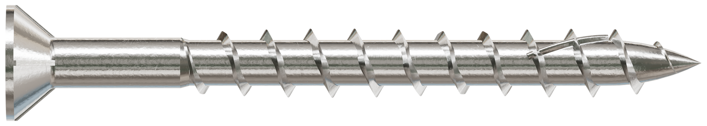 Simpson Strong-Tie T10200WP1 Deck-Drive™ DWP WOOD SS Screw — #10 x 2 in. T-25, Flat Head, Type 316 (1 lb.) (Pack of 800)