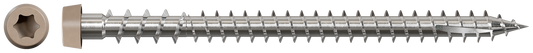 Simpson Strong-Tie DCU234S316GR01 Deck-Drive™ DCU COMPOSITE Screw (Collated) — #10 x 2-3/4 in. Type 316, Gray 01 (1000-Qty) (Pack of 100)