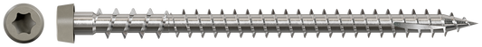 Simpson Strong-Tie DCU234S316GR Deck-Drive™ DCU COMPOSITE Screw (Collated) — #10 x 2-3/4 in. Type 316, Gray (1000-Qty) (Pack of 100)