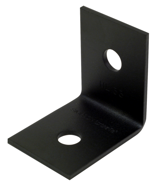 Simpson Strong-Tie HL33PC HLPC 3-1/4 in. x 2-1/2 in. Black Powder-Coated Ornamental Heavy Angle