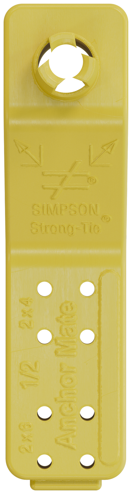 Simpson Strong-Tie AM 1/2 AnchorMate® 1/2-in. Dia. Anchor Bolt Holder — Yellow (100-Qty) (Pack of 60)