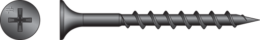 Simpson Strong-Tie DWC114PS DWC Drywall Screw (Collated) — #6 x 1-1/4 in. #2 Phillips Bugle-Head (2500-Qty) (Pack of 100)
