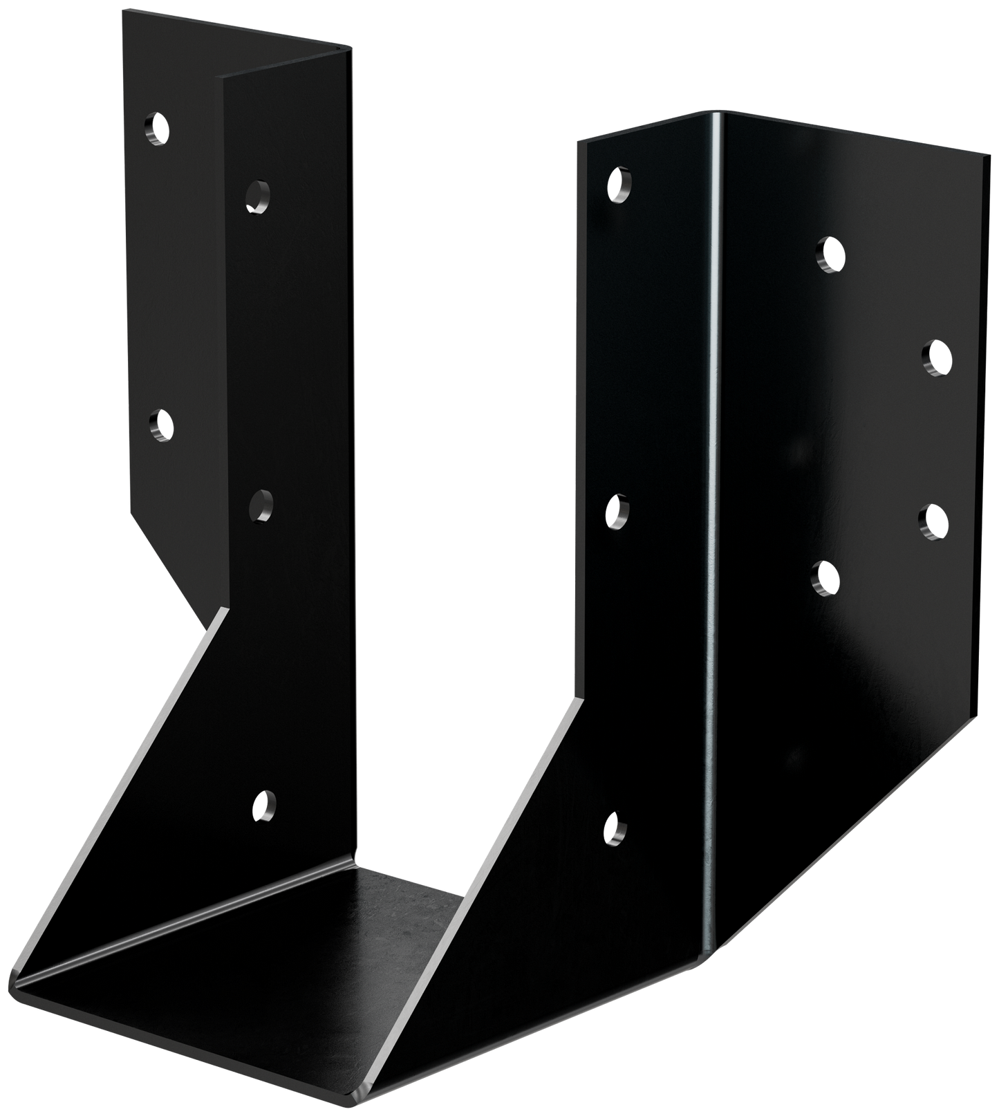 Simpson Strong-Tie OHU48-SDS3 OHU® Black Powder-Coated Ornamental Joist Hanger for 4x8 w/ Strong-Drive® SDS Screws (Pack of 10)