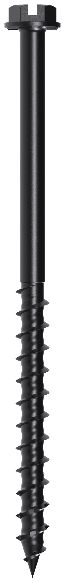 Simpson Strong-Tie TNTBL18314H Titen Turbo™ — 3/16 in. x 3-1/4 in. Hex-Head Concrete and Masonry Screw, Black (100-Qty) (Pack of 4)