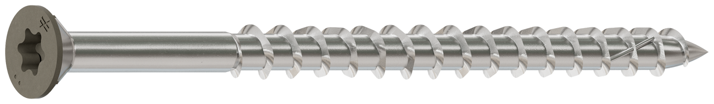 Simpson Strong-Tie S10300WPBGR Deck-Drive™ DWP WOOD SS Screw — #10 x 3 in. T-25, Flat Head, Type 305, Gray (1750-Qty) (Pack of 64)