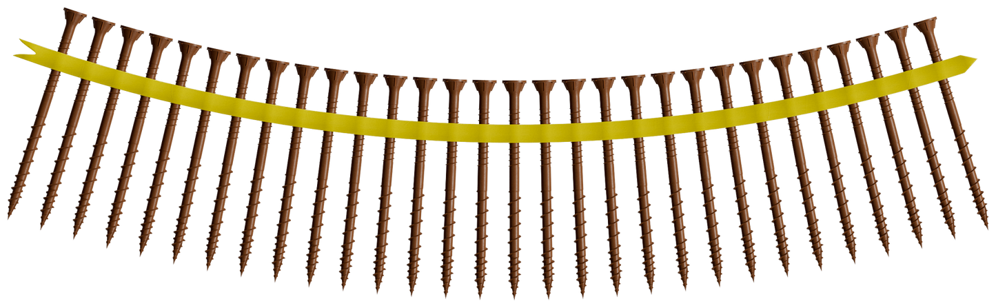 Simpson Strong-Tie DSVR3S Deck-Drive™ DSV WOOD Screw (Collated) — #10 x 3 in. T25 6-Lobe, Red (1000-Qty)