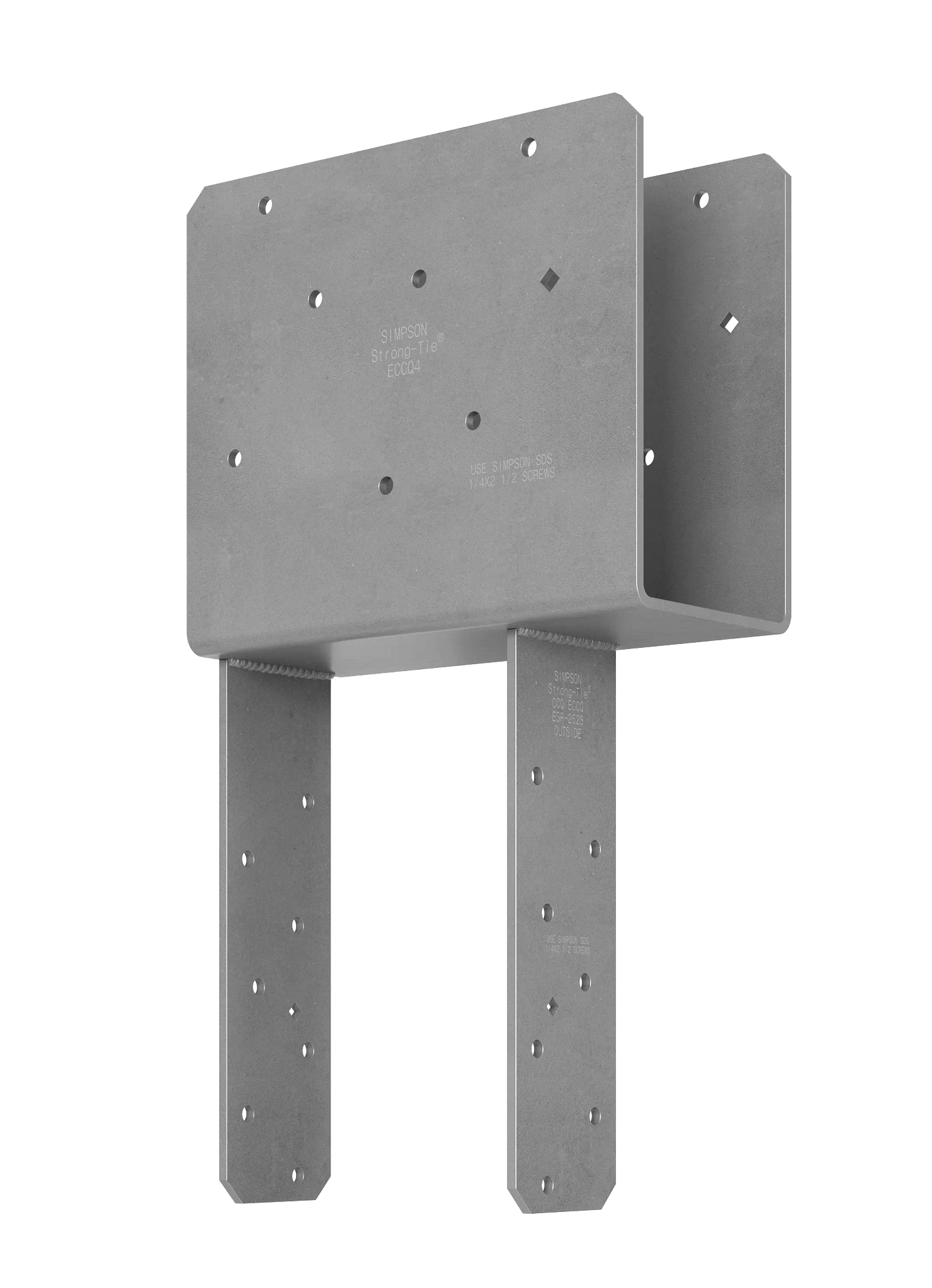 Simpson Strong-Tie ECCQ46SDS2.5-R ECCQ™ End Column Cap for 4x Beam, 6x Post, with Strong-Drive® SDS Screws